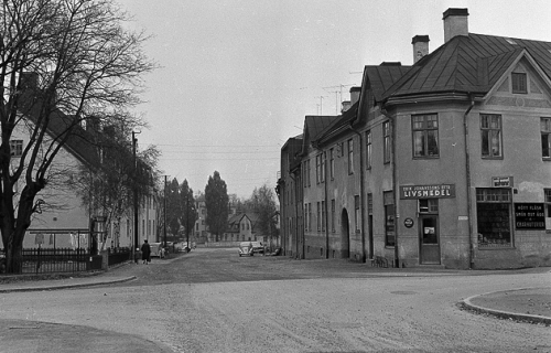 Före Hylands Hörna. Foto: SBKs rivningsbilder, Stadsarkivet.